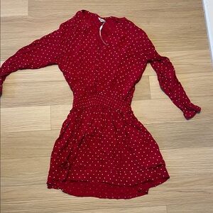 Rails Scarlet Dress with White Dots